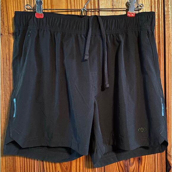 LEG3END Mens black quick dry 5’’ athletic shorts with pockets size medium - Picture 1 of 3
